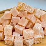 Delicia de Naranja, dulce turco tradicional con intenso sabor a naranja y textura suave.